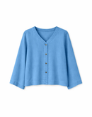 MAZINE V-Neck Tencel Blouse Freizeitshirts /-blusen MAZINE dark blue wash XS