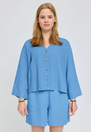 MAZINE V-Neck Tencel Blouse Freizeitshirts /-blusen MAZINE