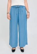 MAZINE Wide Leg Tencel Pants Elastic Freizeithosen MAZINE