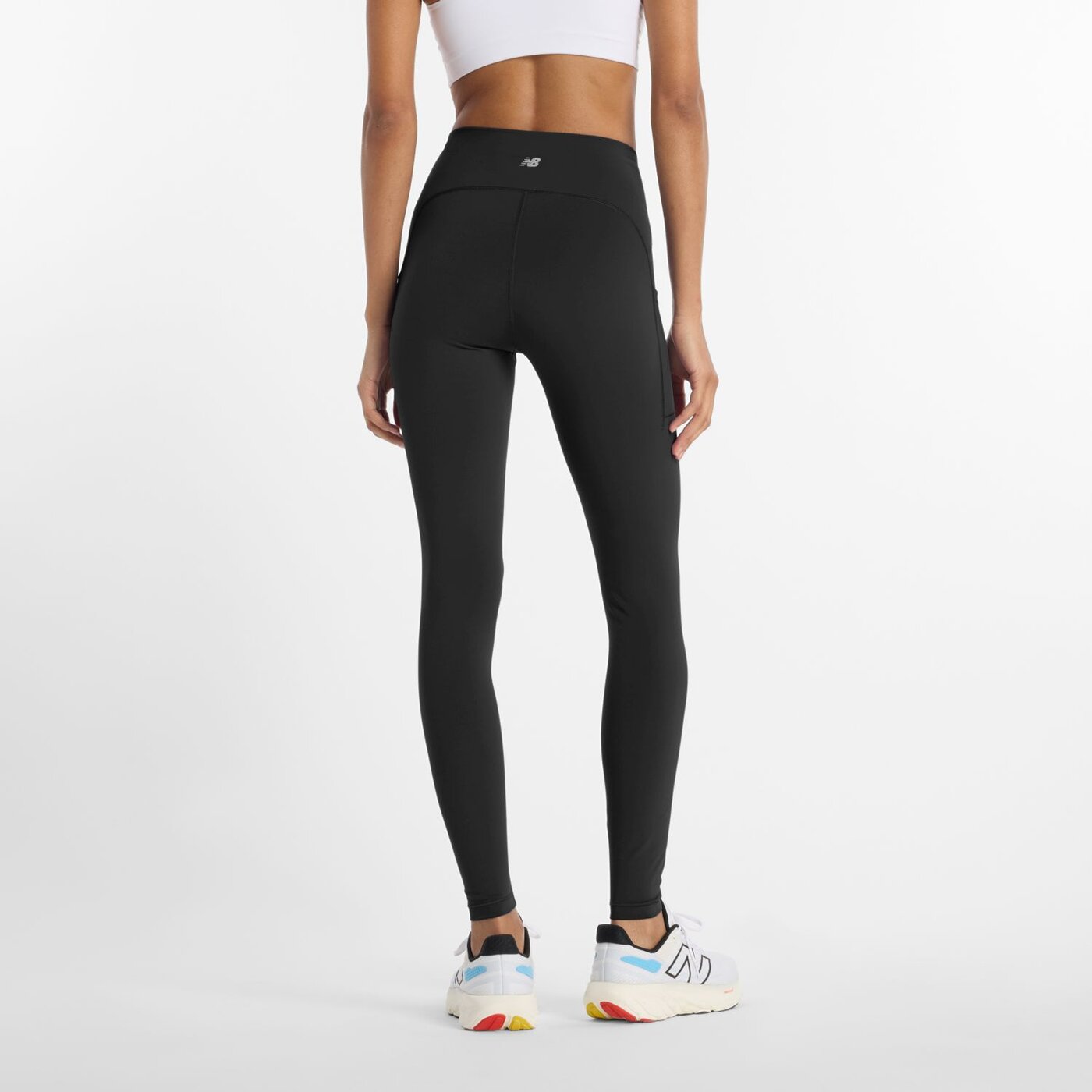 NEW BALANCE NB Sleek Pocket High Rise Legging 27" Laufhosen NEW BALANCE