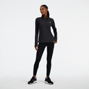 NEW BALANCE Sport Essentials Space Dye Quarter Laufshirts NEW BALANCE BKH XS