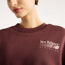 NEW BALANCE Trackside Fleece Crew Freizeitpullover NEW BALANCE