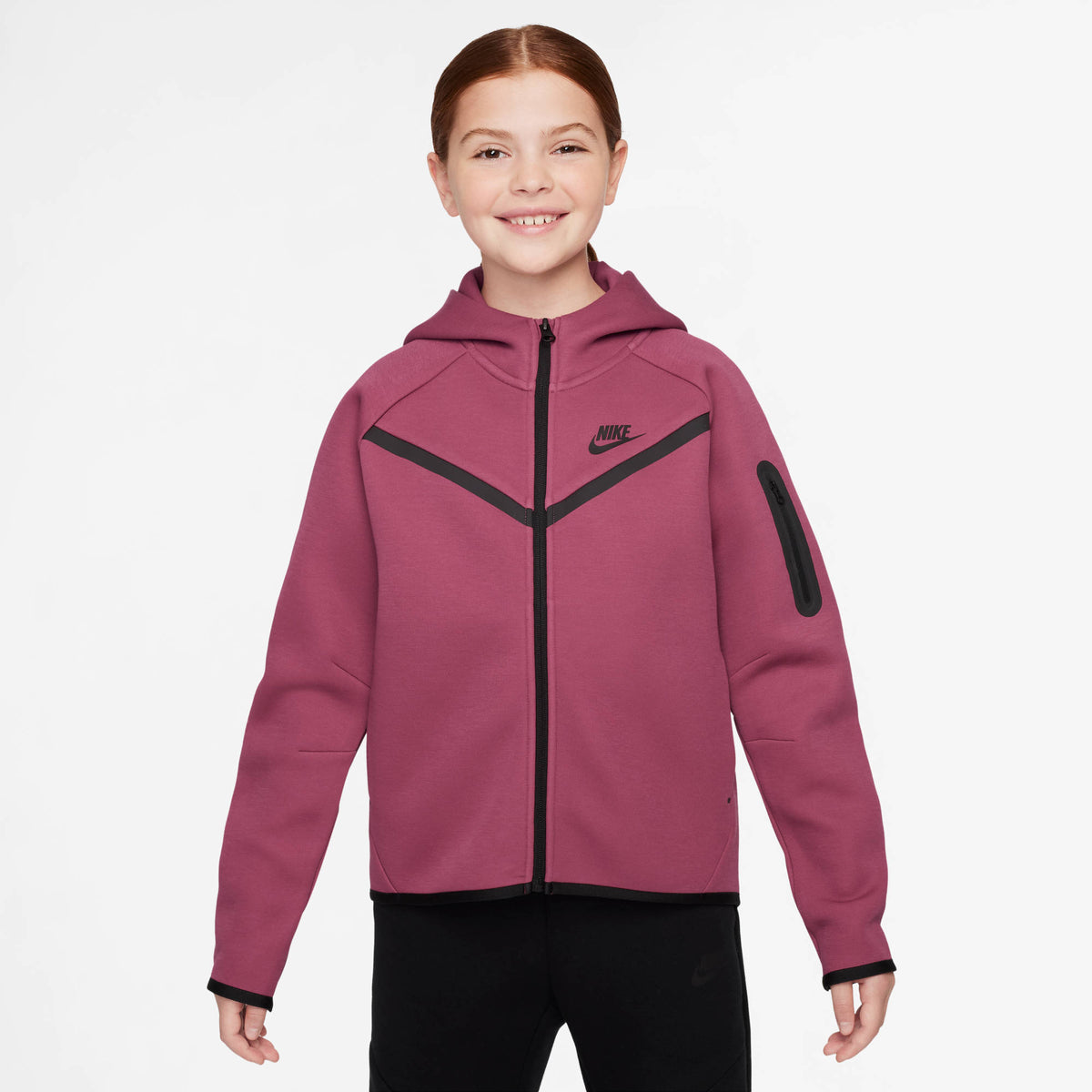 NIKE G NSW TCH FLC HD FZ LS - PD Pullover & Fleece NIKE 634 BLUE PETROL S