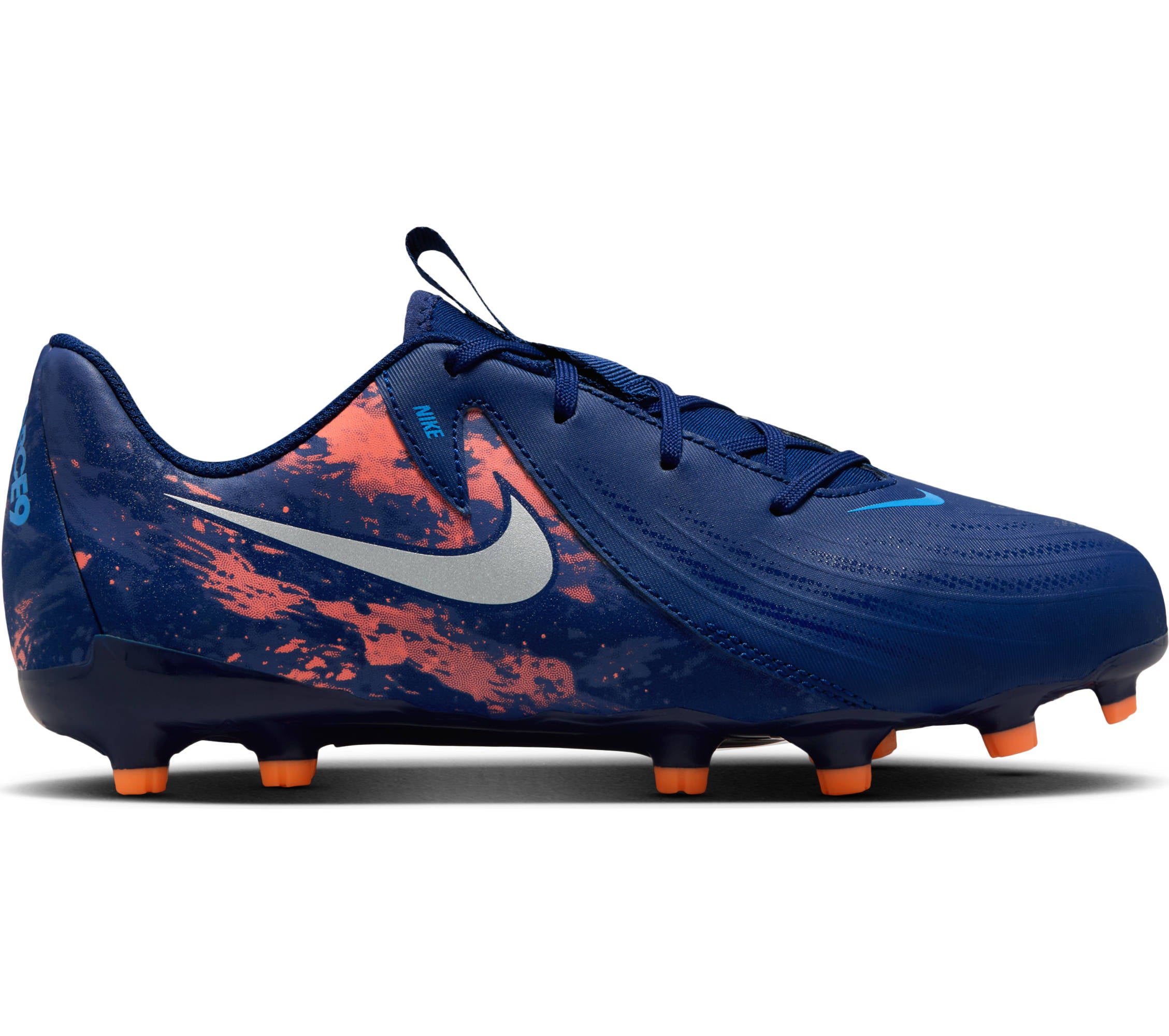 NIKE JR PHANTOM GX II ACAD FG/MG EH 400 BLUE VOID/CHROME Naturrasen NIKE 400 BLUE VOID/CHROME 35