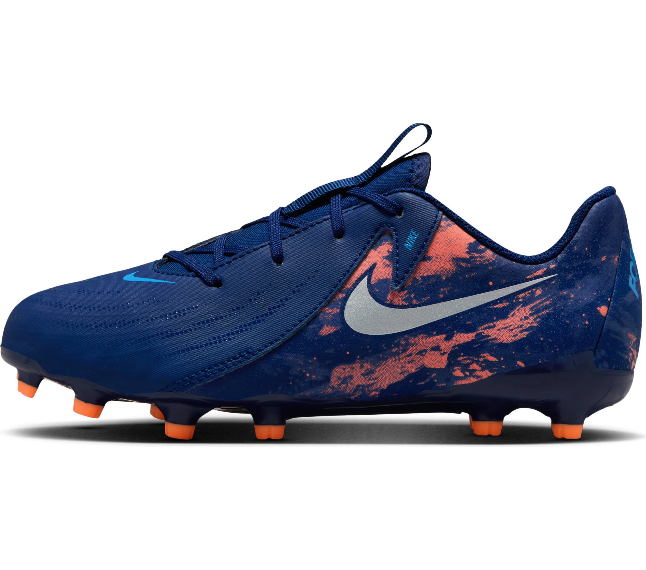 NIKE JR PHANTOM GX II ACAD FG/MG EH 400 BLUE VOID/CHROME Naturrasen NIKE