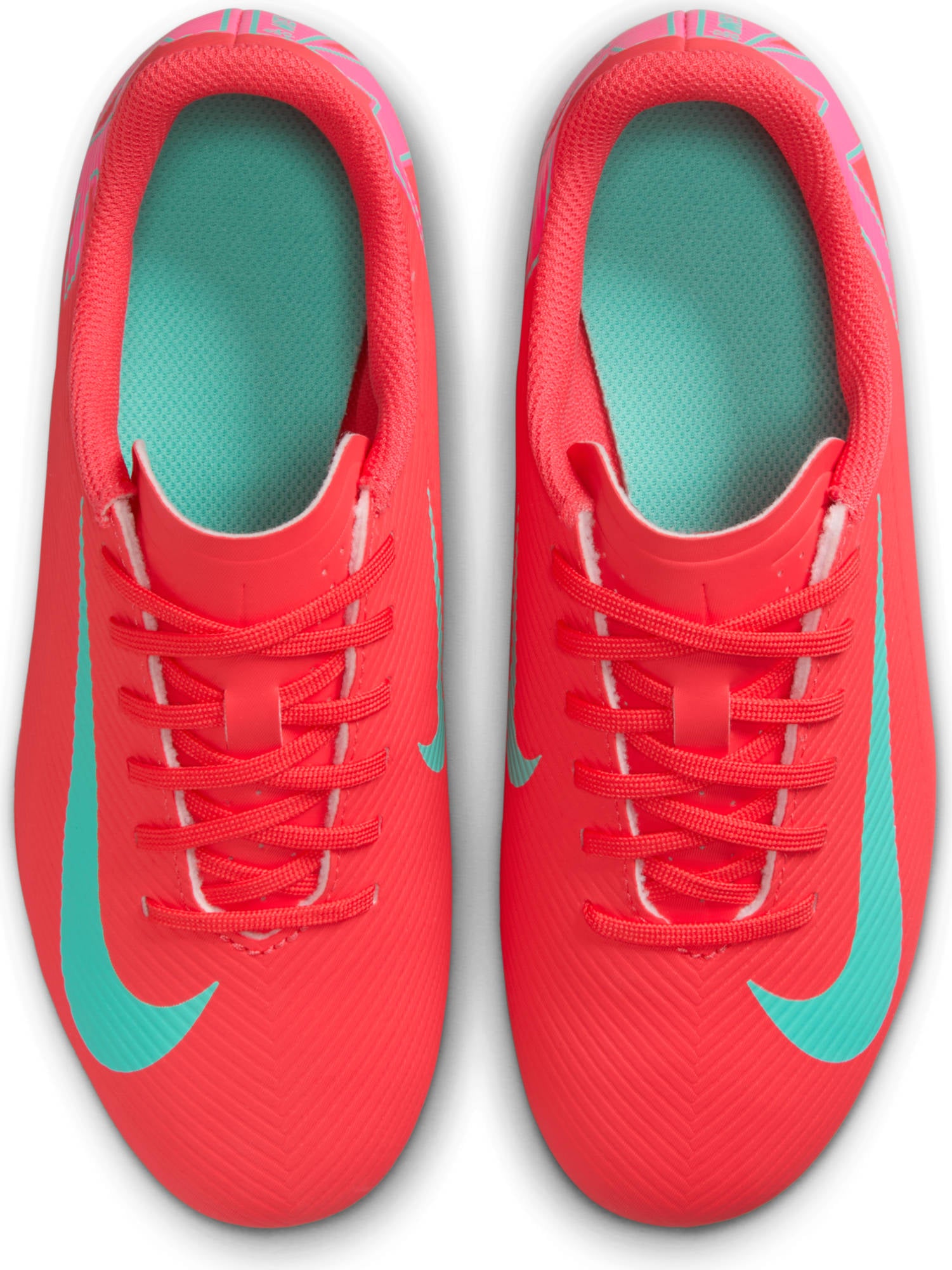 NIKE JR VAPOR 16 CLUB FG/MG 800 EMBER GLOW/AURORA GREEN Naturrasen NIKE