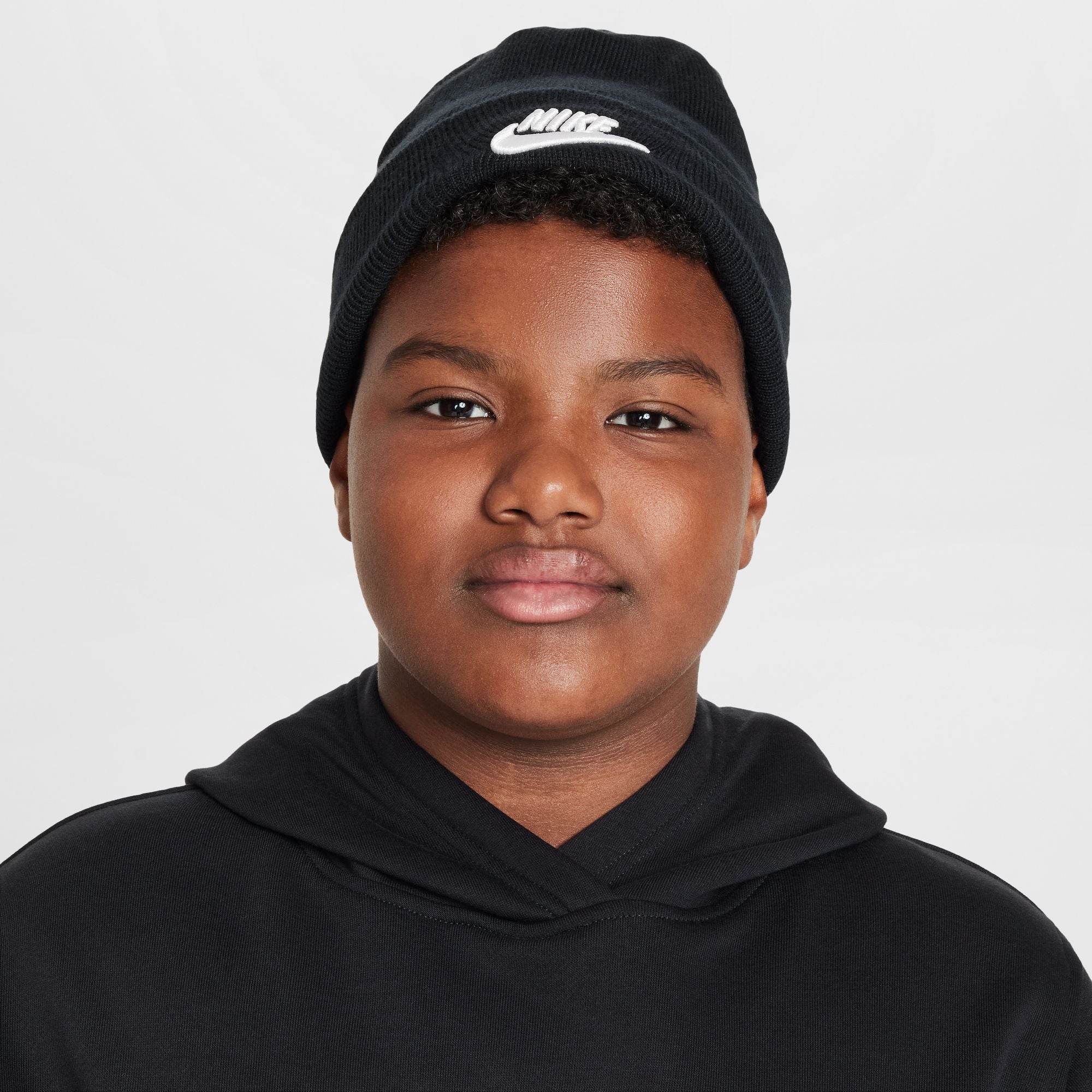 NIKE K NK PEAK BEANIE TC FUT Caps NIKE BLACK/WHITE -