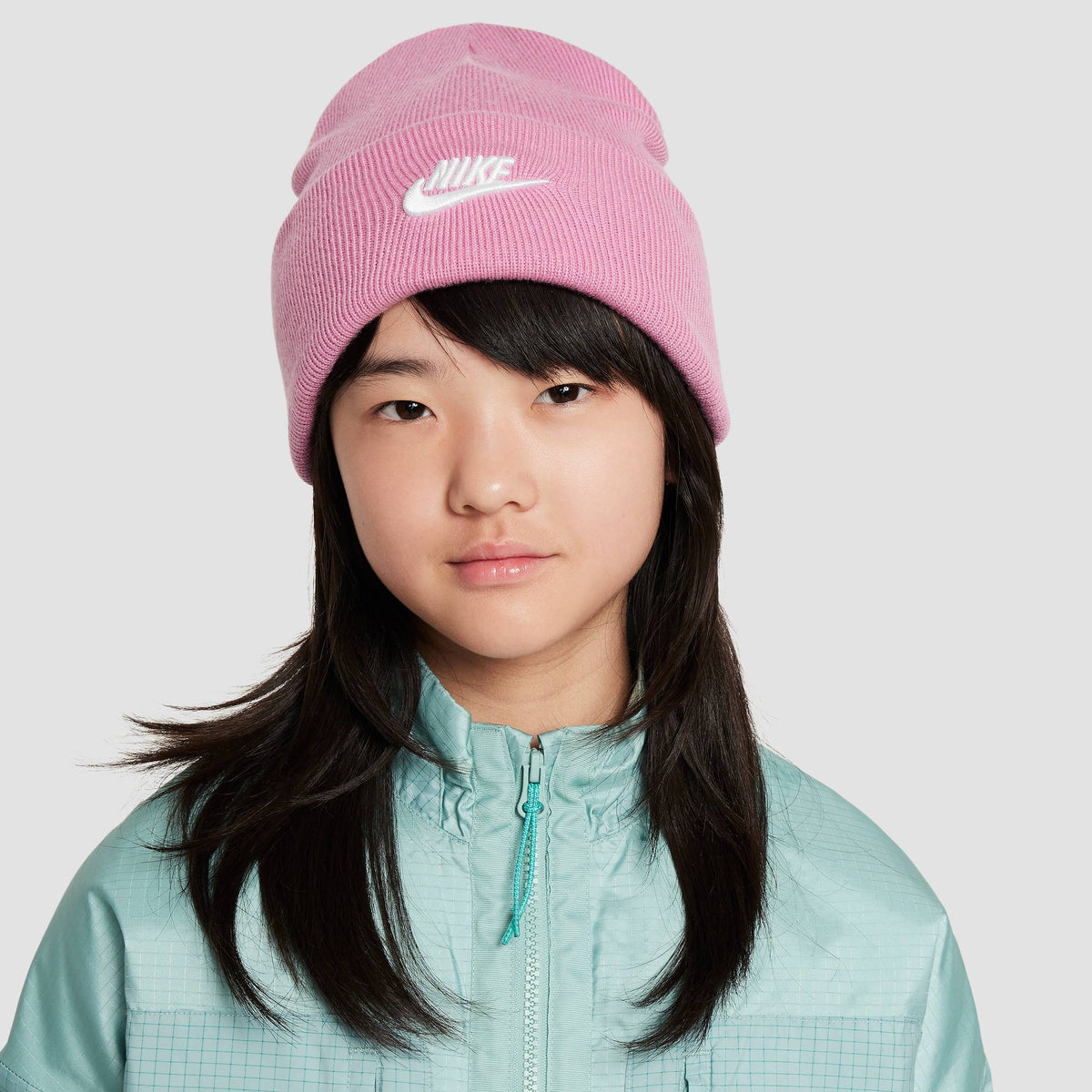 NIKE K NK PEAK BEANIE TC FUT Caps NIKE MAGIC FLAMINGO/WHITE -