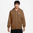 NIKE M NK CLUB BB FZ HOODIE Freizeitshirts /-hemden NIKE ALE BROWN/ALE BROWN/WHITE S