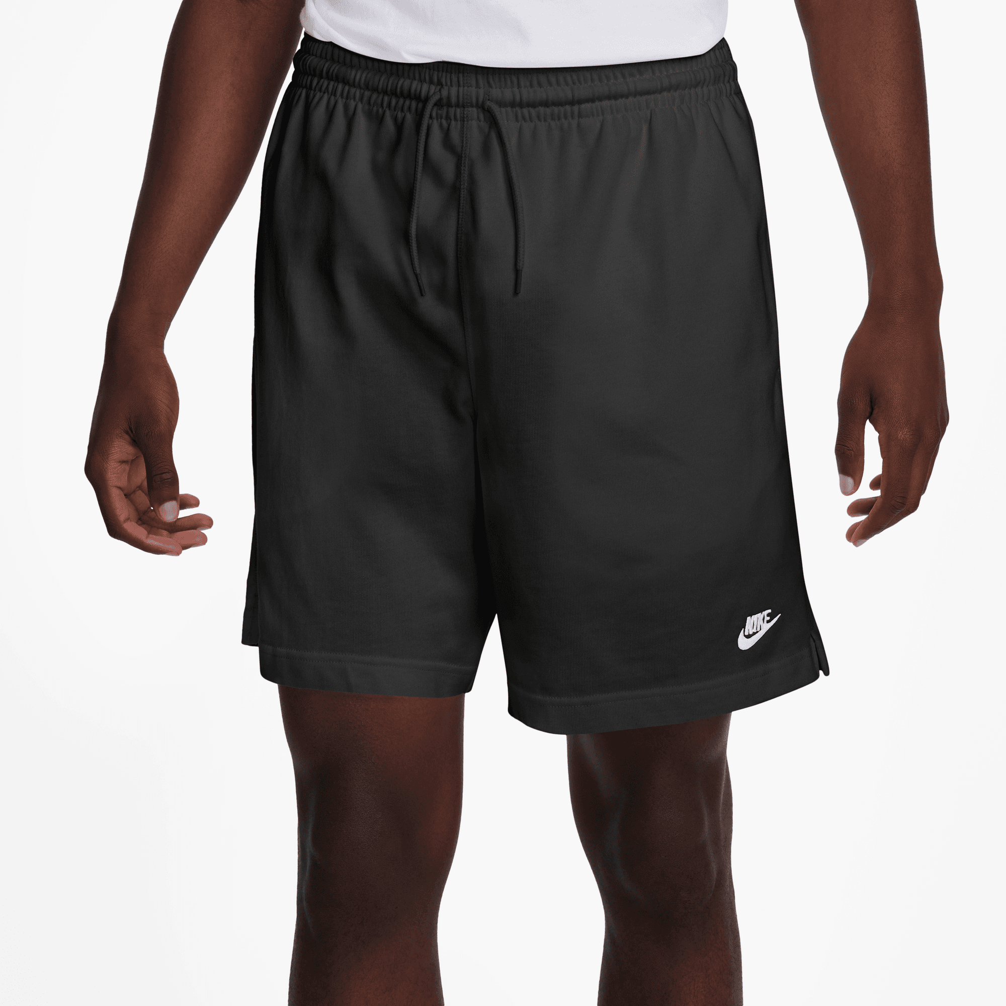 NIKE M NK CLUB KNIT SHORT Trainingshosen & Jogginghosen NIKE BLACK/WHITE S