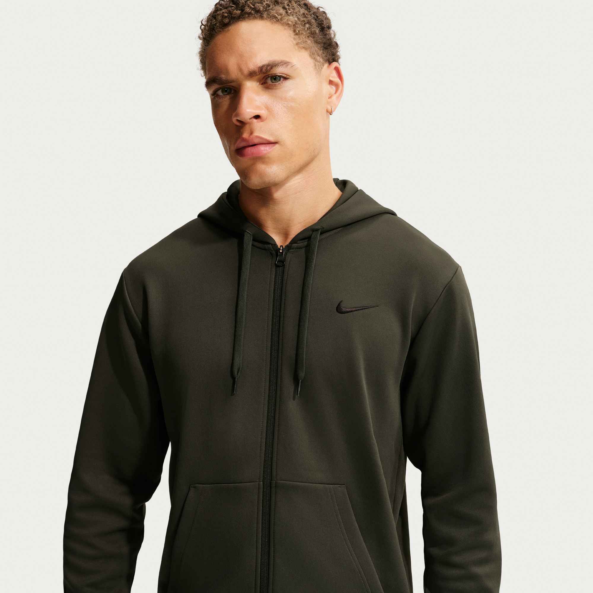 NIKE M NK DF UV FLEX FLC FZ HD Trainingsjacken NIKE SEQUOIA/BLACK S