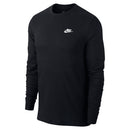 NIKE M NSW CLUB TEE - LS Freizeitshirts /-hemden NIKE Black S