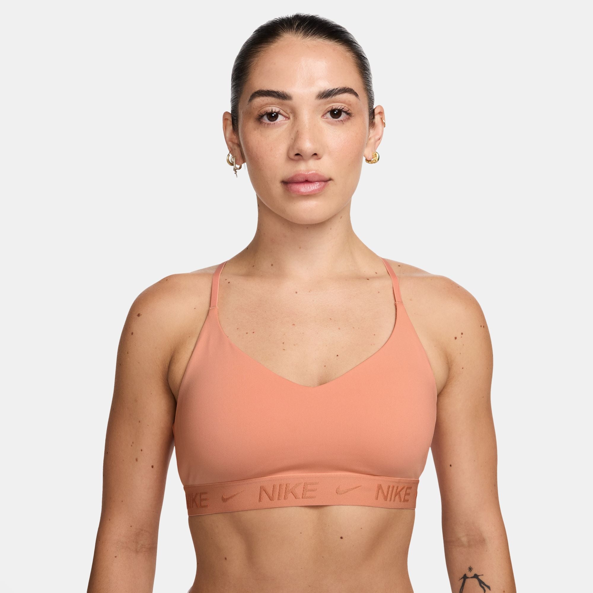 NIKE W NK DF INDY LGT SPT BRA BHs NIKE LIGHT BLUE-BLUE-BLUE XS