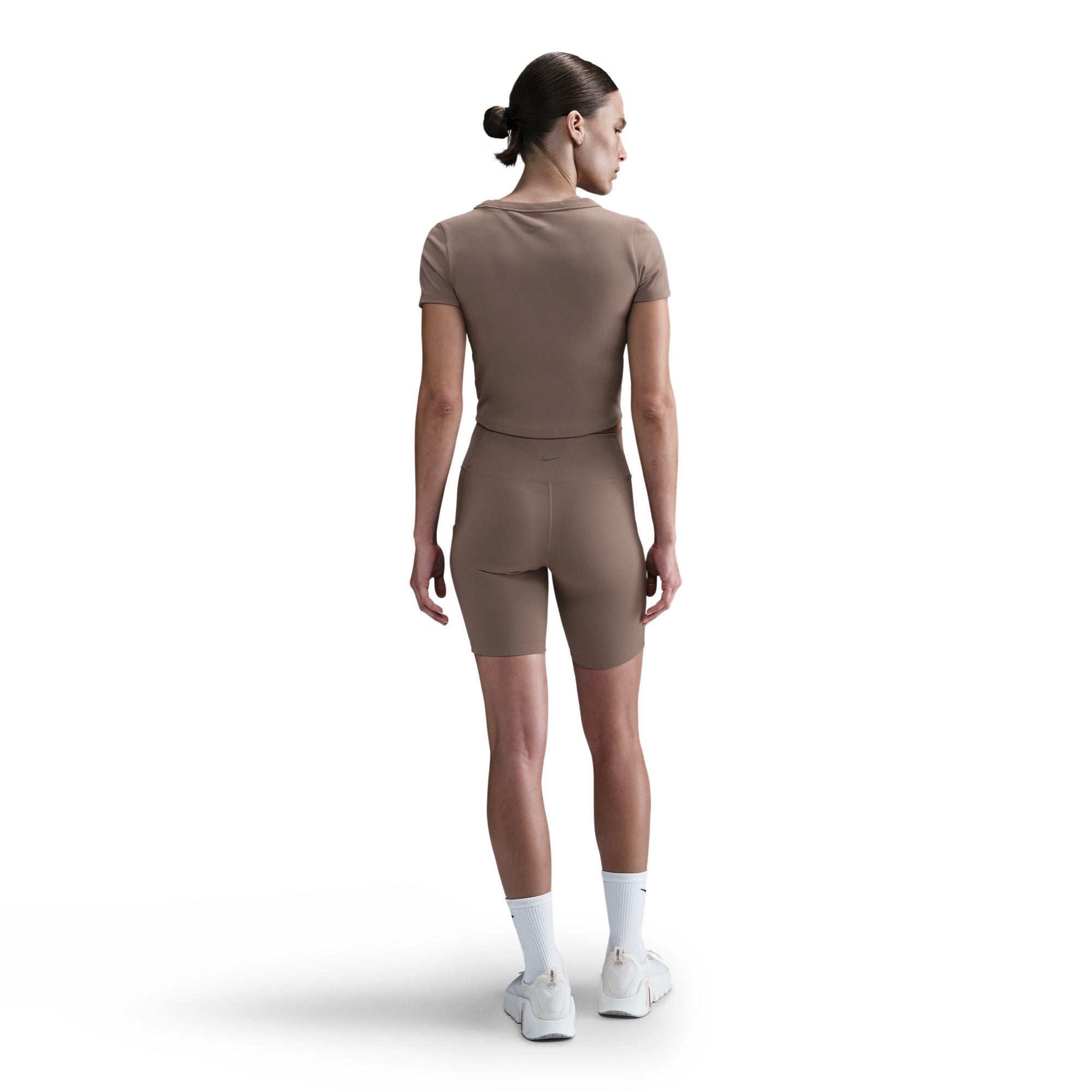 NIKE W NK DF ONE HR 8IN PKT SHORT 010 BLACK/BLACK Trainingshosen & Jogginghosen NIKE