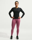 NIKE W NK DF ONE HR TIGHT USEAM Trainingshosen & Jogginghosen NIKE PINK SMOKE/WHITE XS