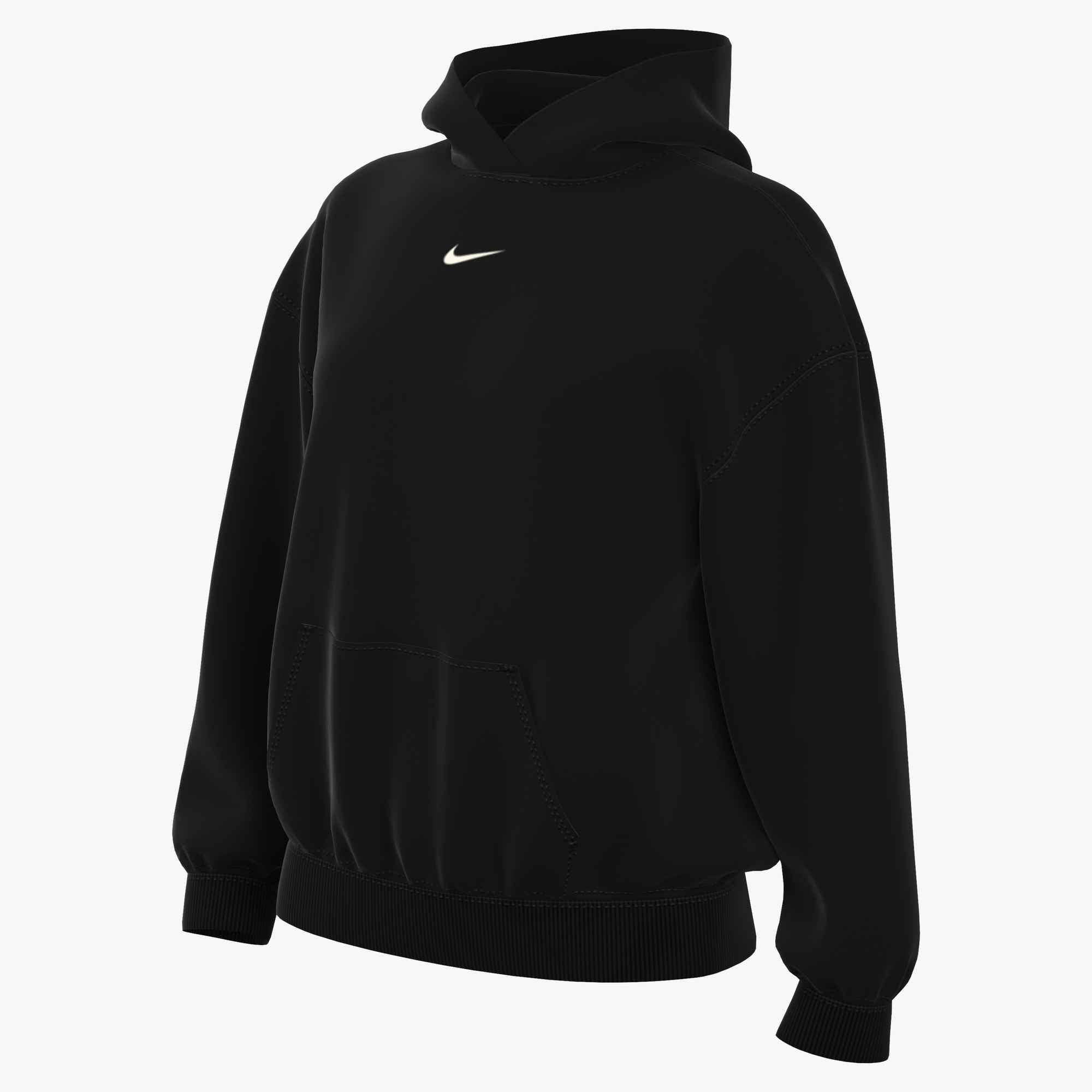 NIKE W NK STDO FLC MW STD PO HDY Freizeitpullover NIKE BLACK/SAIL XS