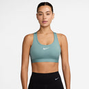 NIKE W NK SWSH MED SPT BRA BHs NIKE BLACK/LEGEND BLUE/LEGEND BLUE XS