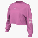 NIKE W NP DF FLC CREW TT GRX Trainingsjacken NIKE PLAYFUL PINK/PINK FOAM/WHITE XS