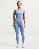 NIKE W NP DF SMLS HR 7/8 TIGHT Trainingshosen & Jogginghosen NIKE WORK BLUE XS