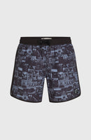 O´NEILL O'RIGINALS SCALLOP 16" SWIMSHORTS Badehose O´NEILL Black Out Heritage AOP S