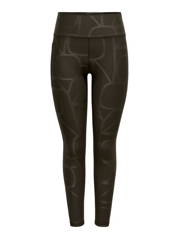 ONLY PLAY ONPFONT-2 LOGO HW PCK TIGHTS NOOS Trainingshosen & Jogginghosen ONLY PLAY Chocolate Torte/w. Heat Print XS