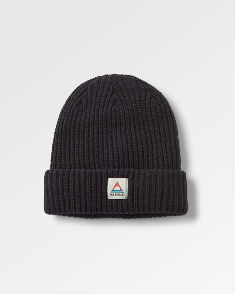 PASSENGER Beechwood Fleece Lined Recycled Beanie Mützen PASSENGER BLACK -