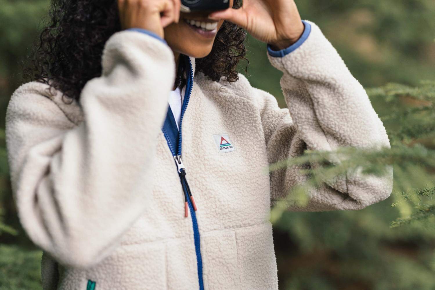 Passenger Fairbanks 2.0 Full Zip Recycled Sherpa Fleece infinity teel Fleecejacken & Pullover Passenger