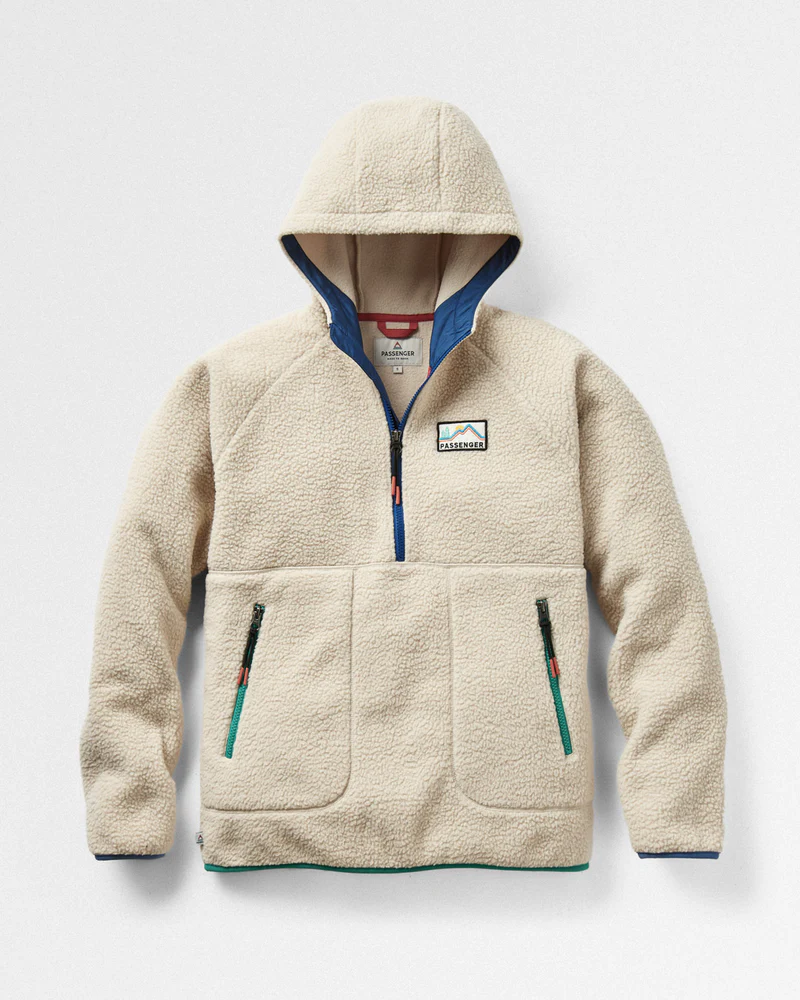 PASSENGER Maine 2.0 1/2 Zip Recycled Sherpa Fleece Fleecejacken & Pullover PASSENGER 5727 Oatmeal XS