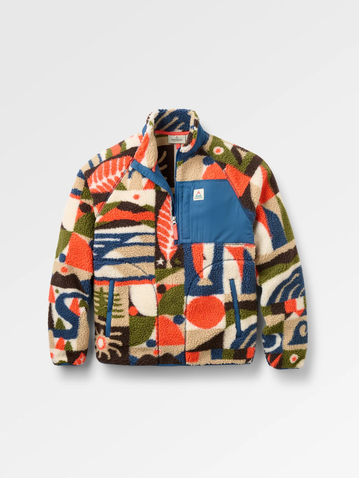 PASSENGER Offroad Recycled Sherpa 1/2 Zip Fleece 2.0 Fleecejacken & Pullover PASSENGER lost on purpose khaki S