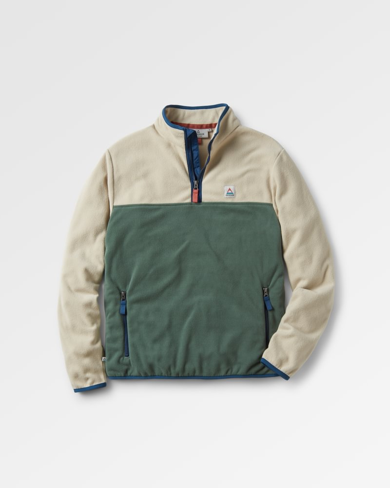 Passenger Set Off Recycled Polar 1/4 Zip Fleece Fleecejacken & Pullover Passenger 7741 Oatmeal/ D L