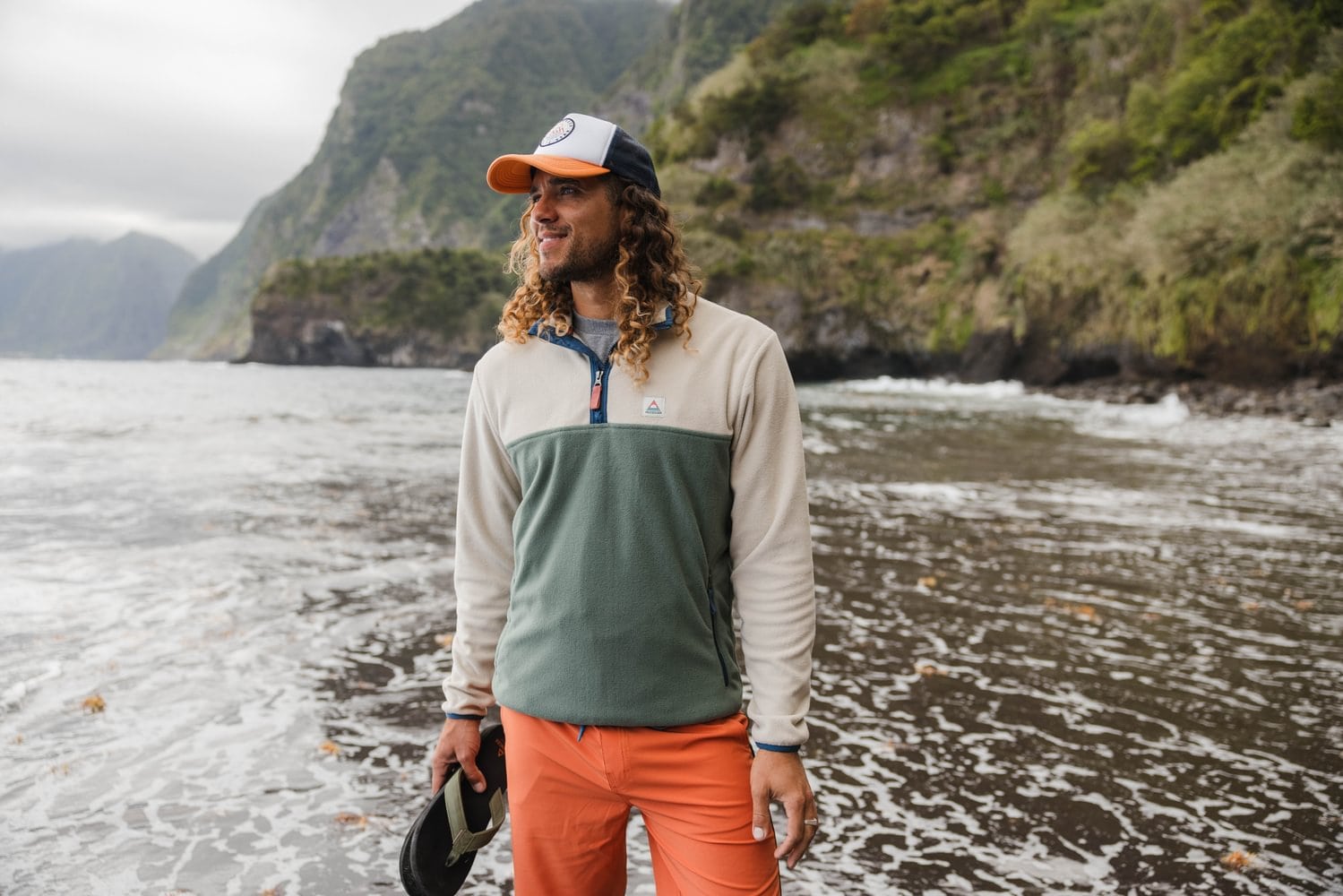 Passenger Set Off Recycled Polar 1/4 Zip Fleece Fleecejacken & Pullover Passenger