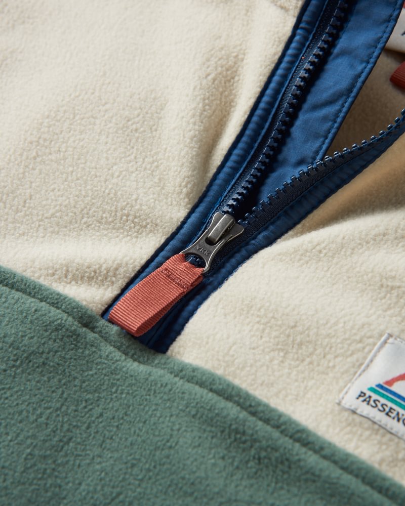 Passenger Set Off Recycled Polar 1/4 Zip Fleece Fleecejacken & Pullover Passenger