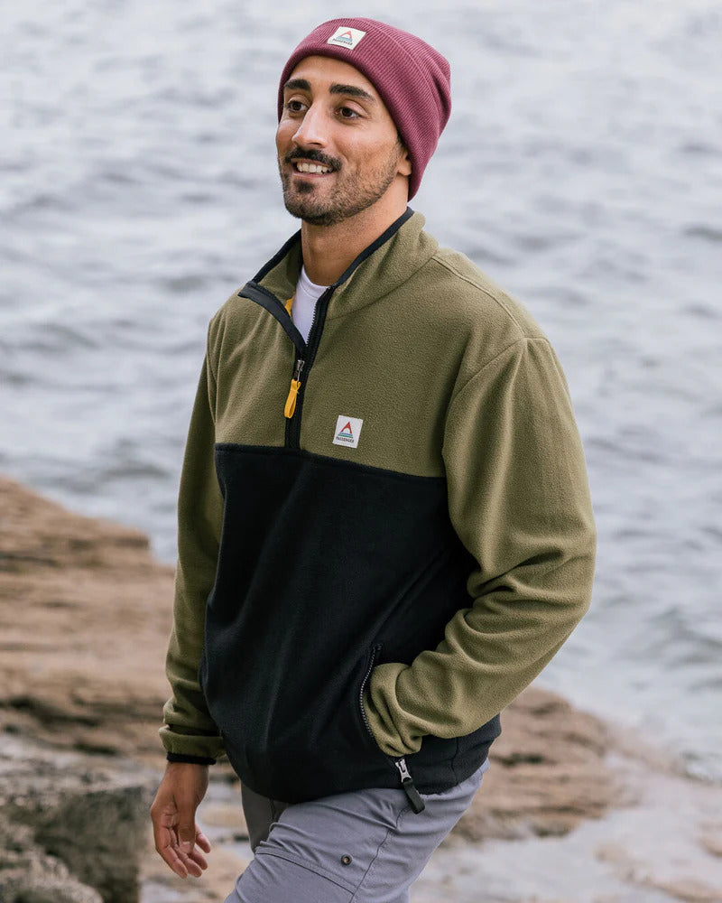 Passenger Set Off Recycled Polar 1/4 Zip Fleece Fleecejacken & Pullover Passenger