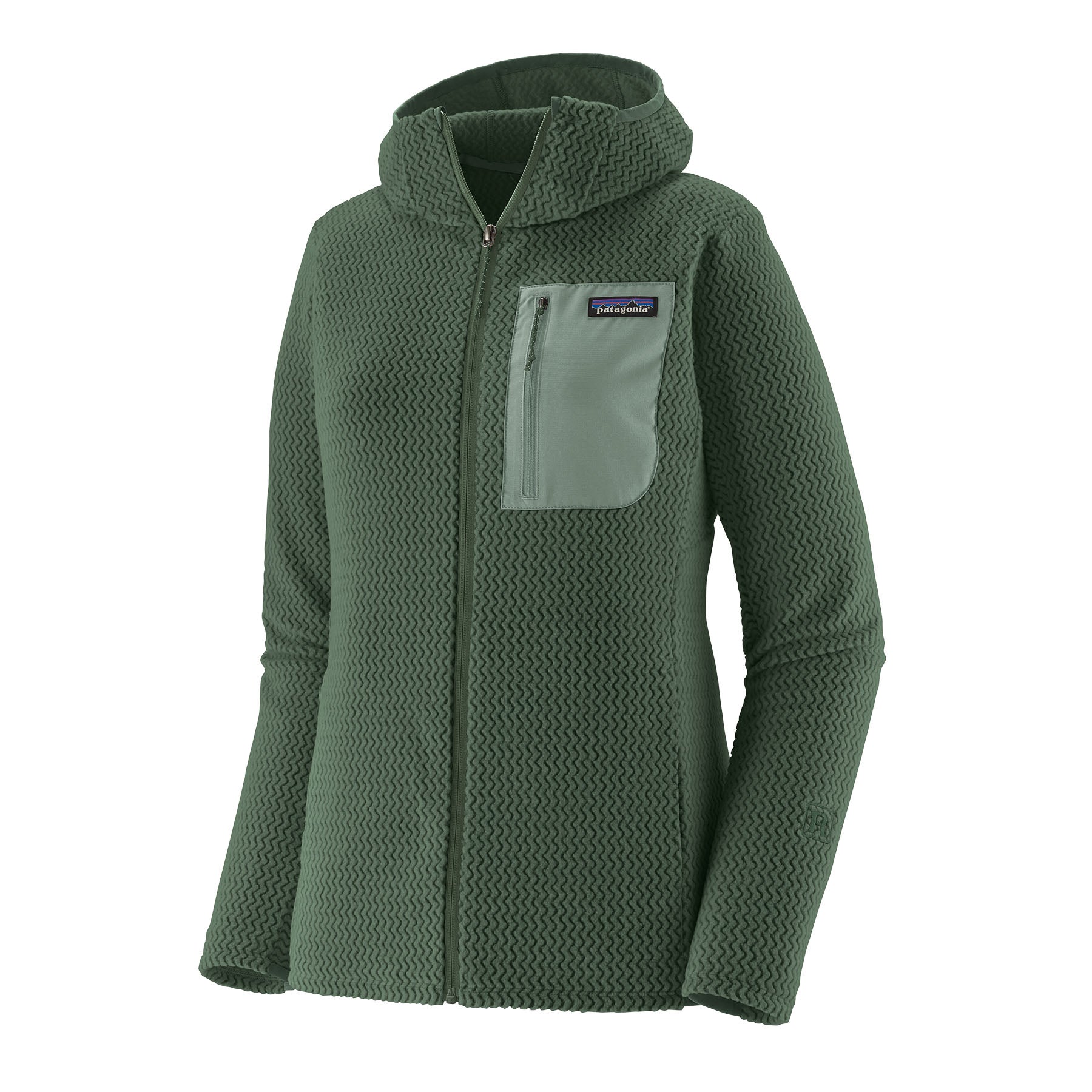 PATAGONIA W'S R1 AIR FULL-ZIP HOODY Fleecejacken & Pullover PATAGONIA canopy green S
