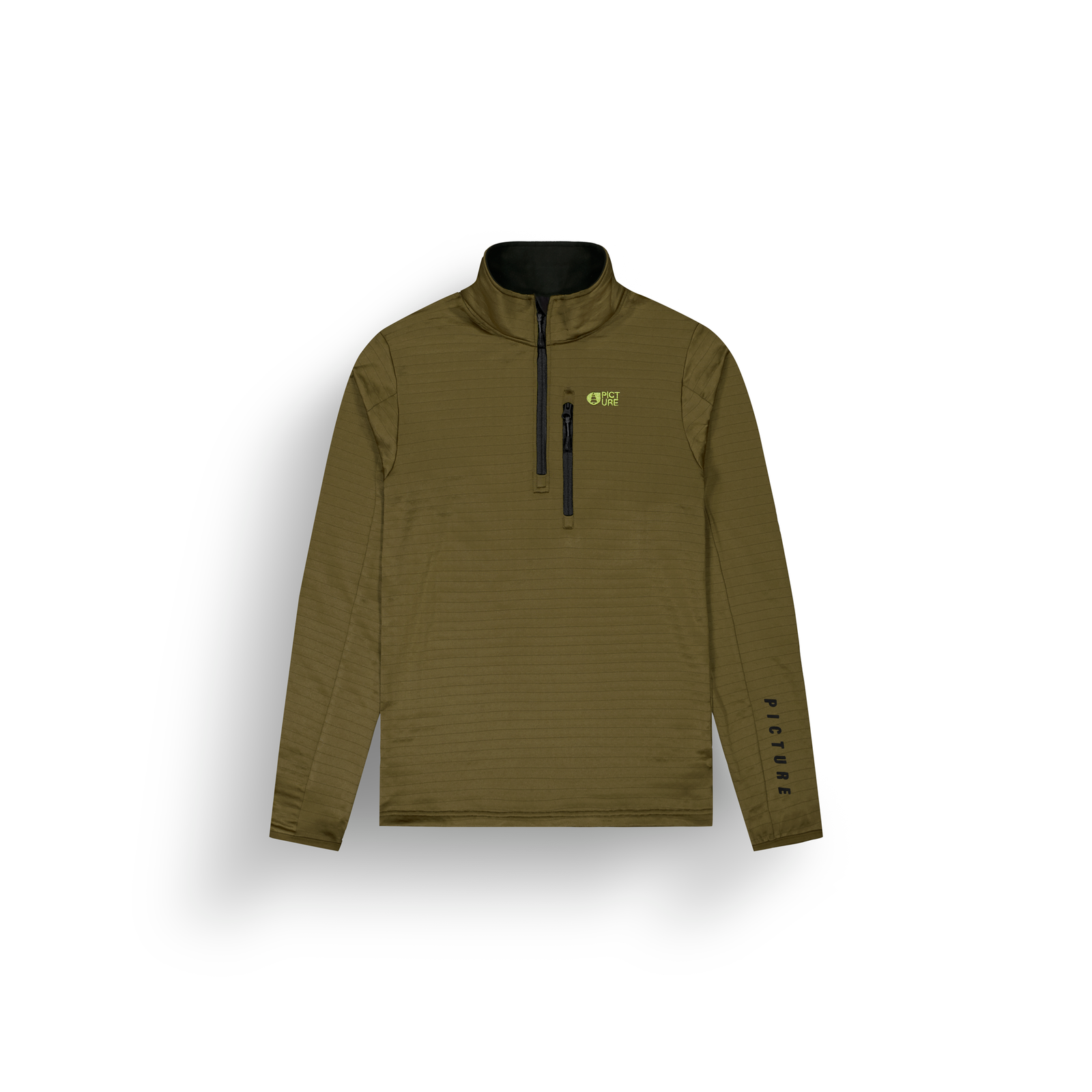 PICTURE BAKE M 1/4 GRID FLEECE Skifleece PICTURE B TOBACCO S