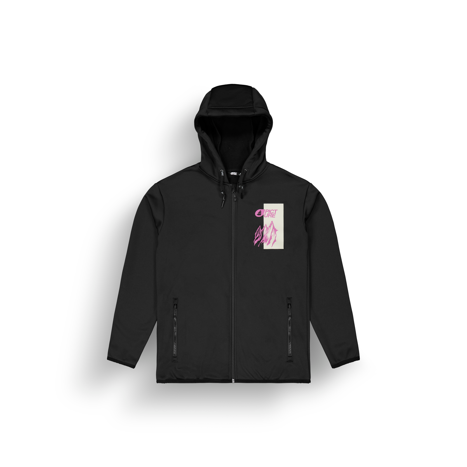 PICTURE PARK ZIP TECH HOODIE Skifleece PICTURE A BLACK M