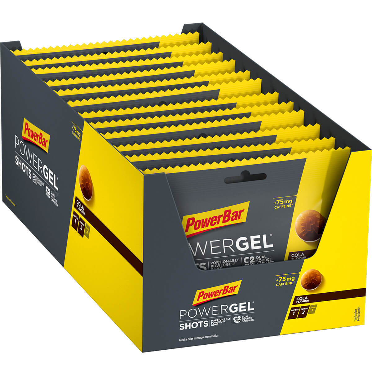 POWERBAR 1 PowerGel Shots 60g Sportnahrung POWERBAR 0 Cola (with ca -