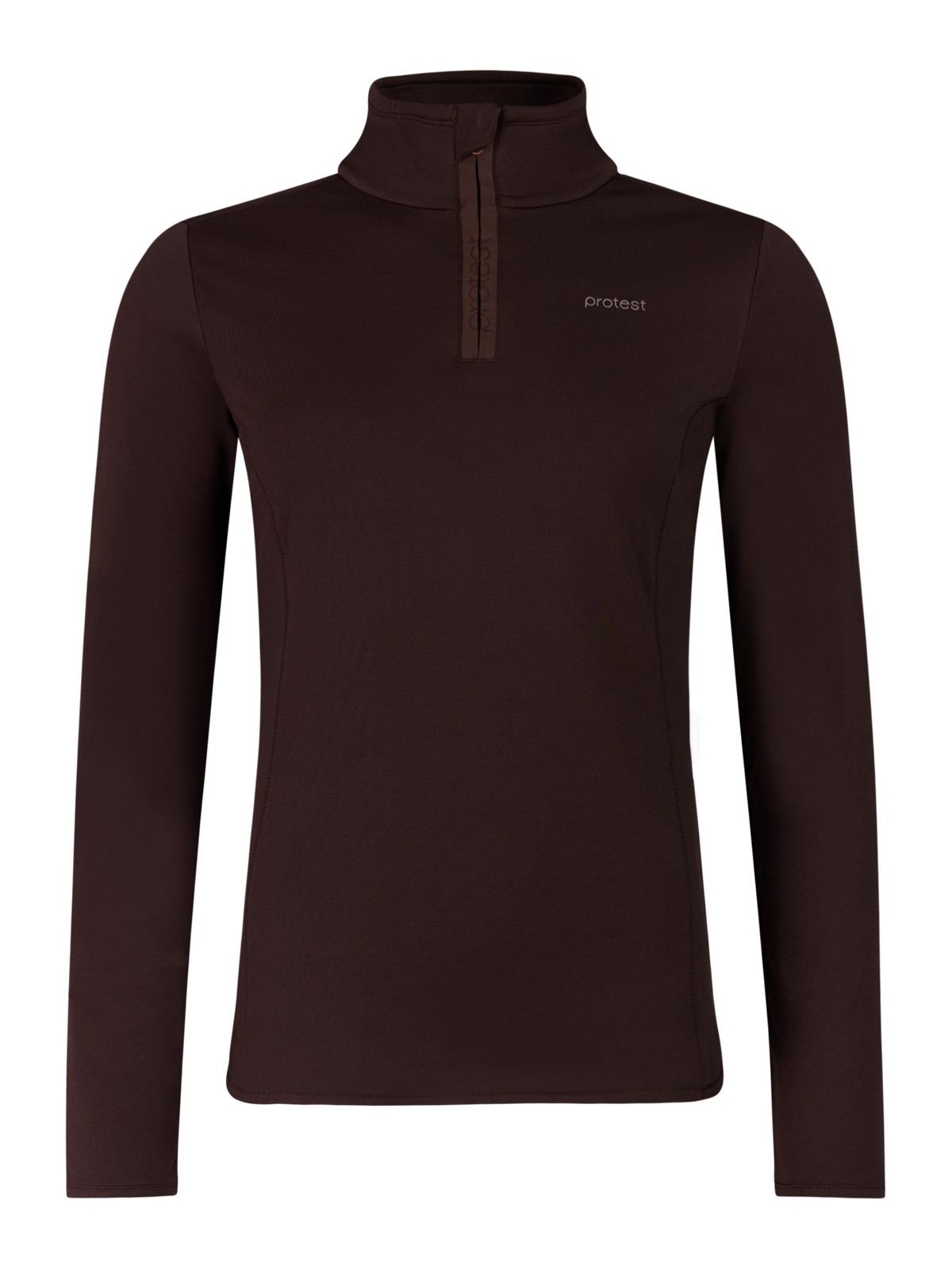 PROTEST REFABRIZ 1/4 zip top Skifleece PROTEST Brewbrown 36