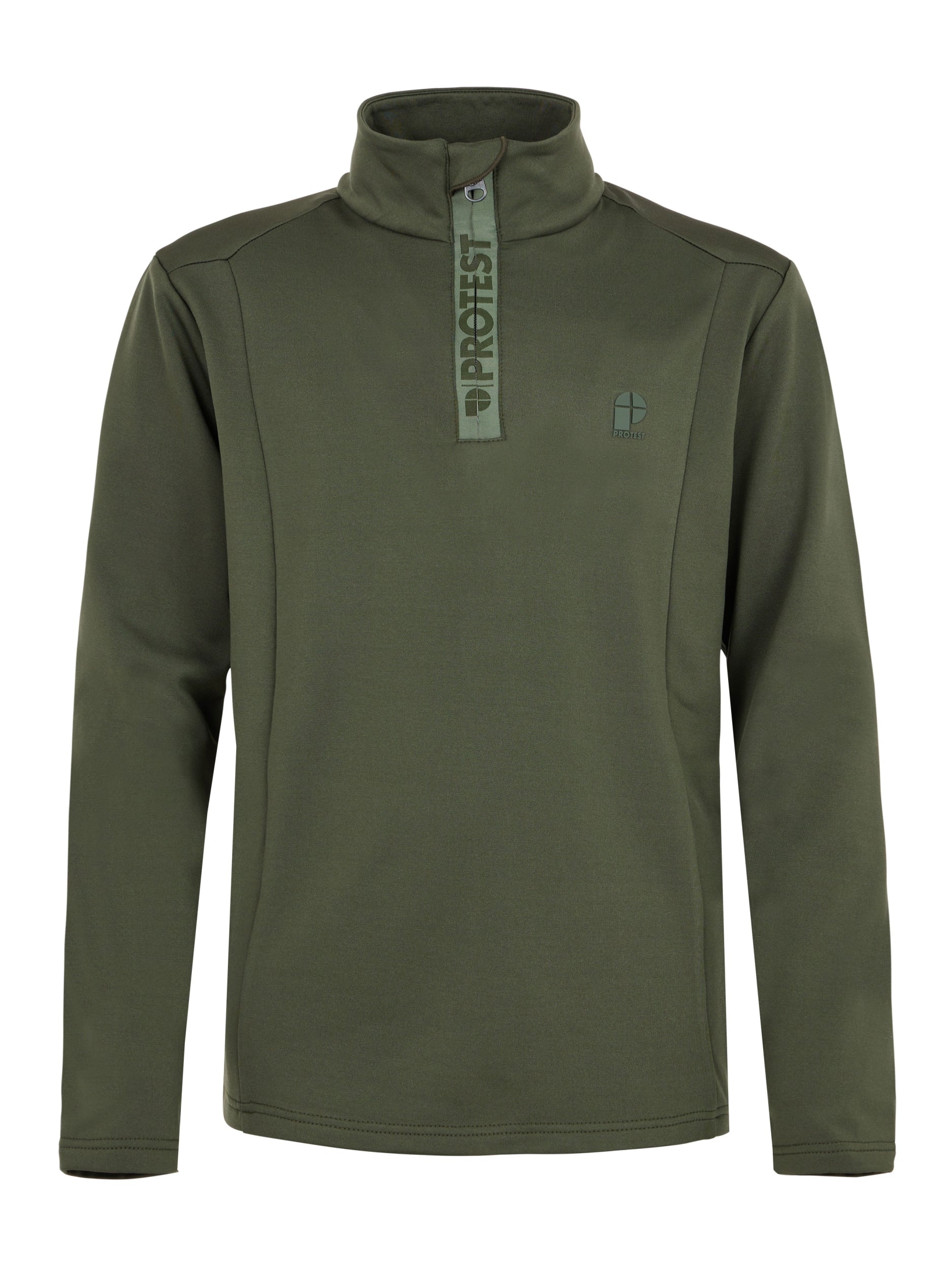 PROTEST REWILLOWY JR 1/4 zip top Skifleece PROTEST Thyme 128