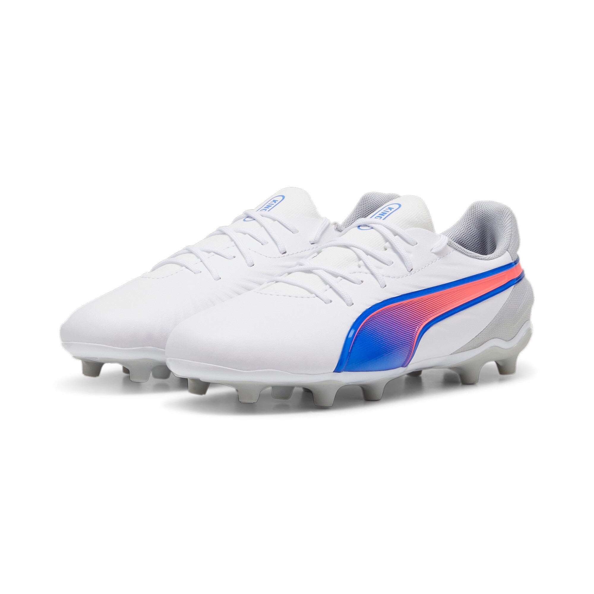 PUMA KING MATCH FG/AG Jr Naturrasen PUMA PUMA White-Bluemazing-Flat 35