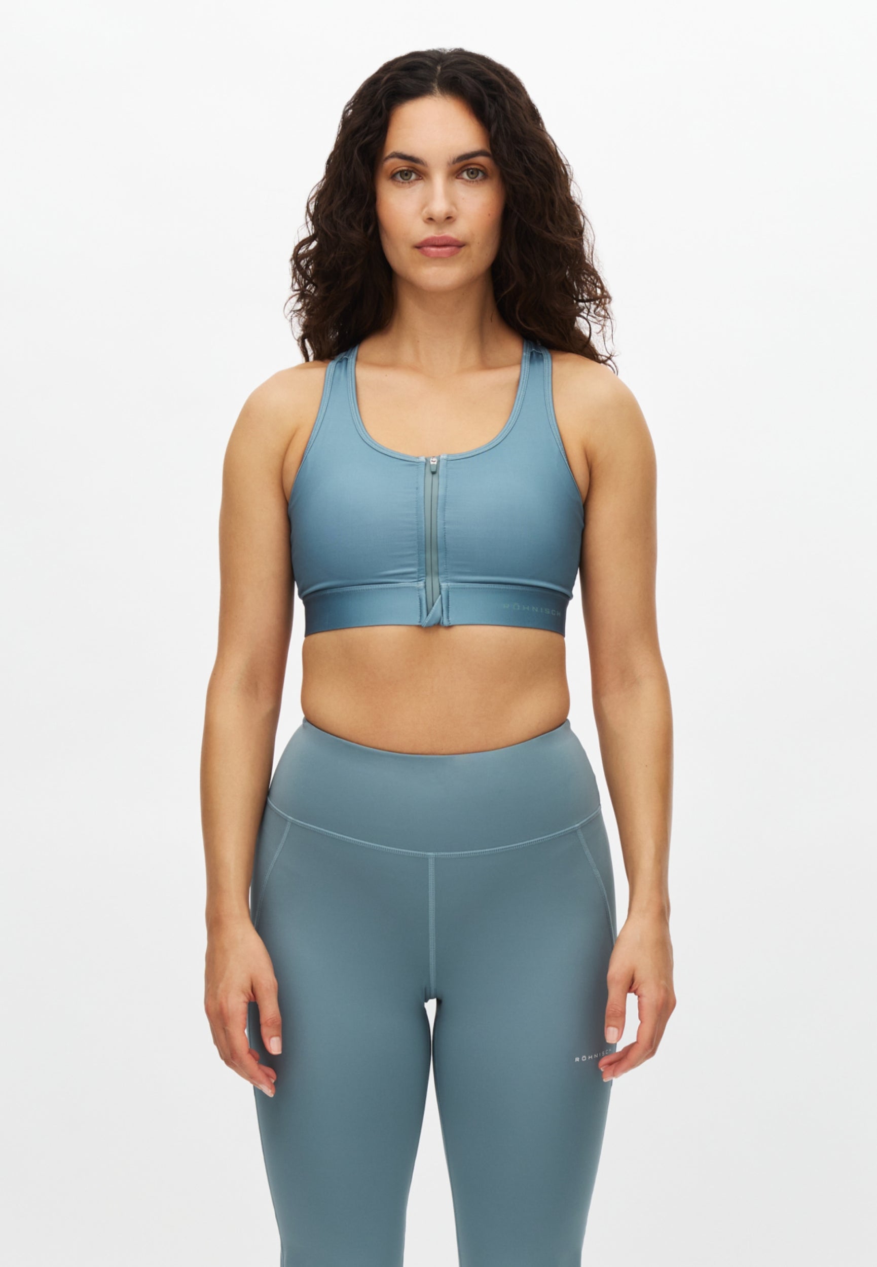 RÖHNISCH Essential Zip Sportsbra Black BHs RÖHNISCH