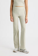 RÖHNISCH Ribbed R Flare HW Tight Black Trainingshosen & Jogginghosen RÖHNISCH