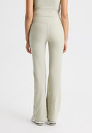 RÖHNISCH Ribbed R Flare HW Tight Black Trainingshosen & Jogginghosen RÖHNISCH