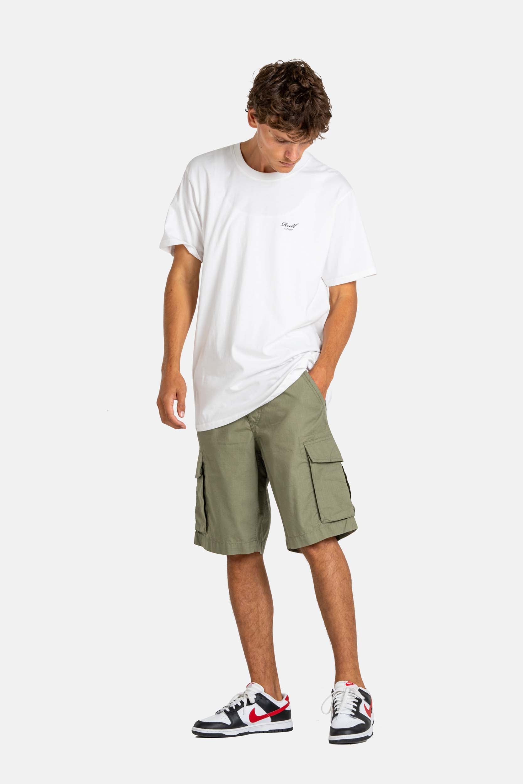 REELL New Cargo Short Freizeithosen REELL GREYISH GREEN 30