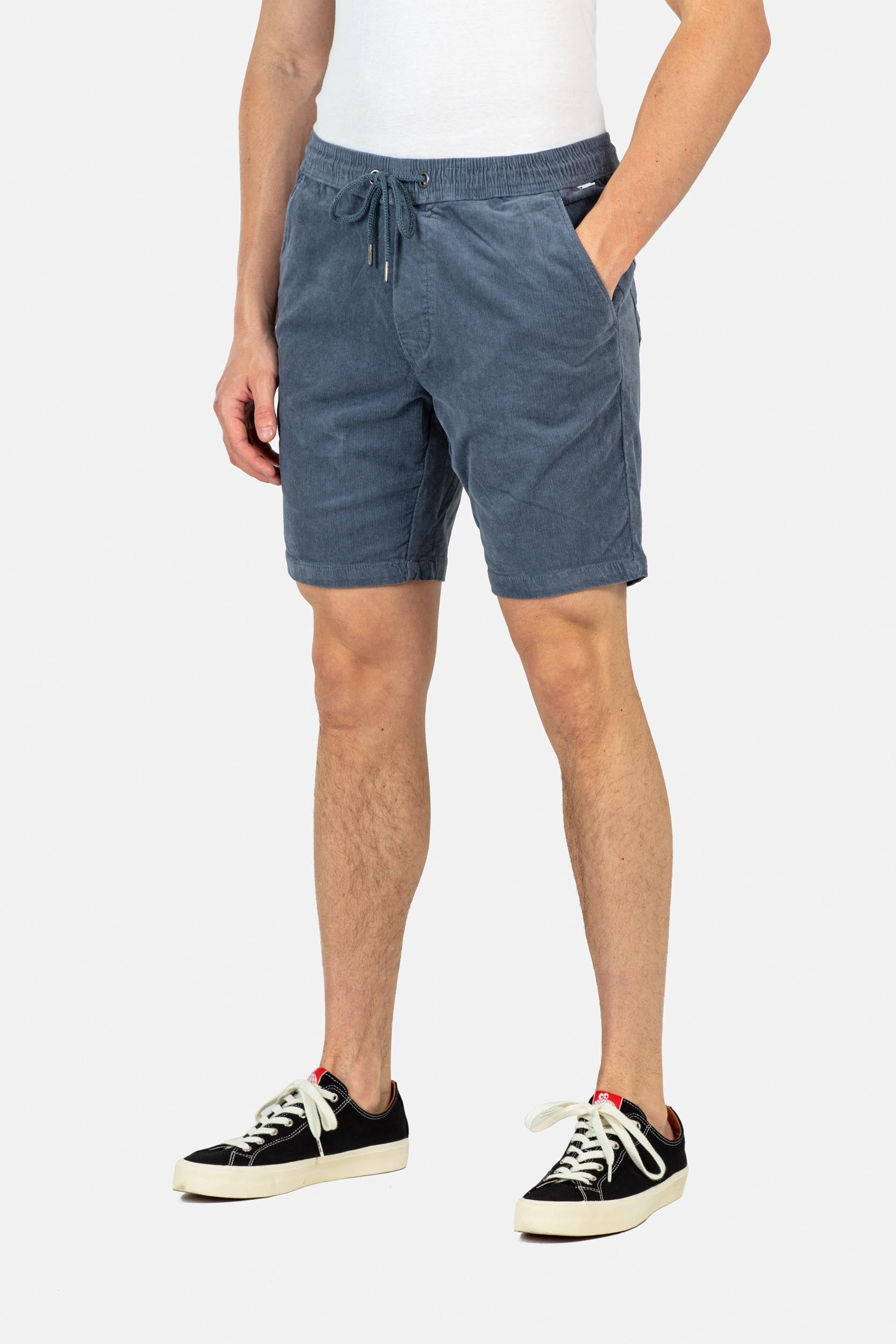 REELL REFLEX EASY SHORT Freizeithosen REELL 1303 BABY CORD BLUE GREY S