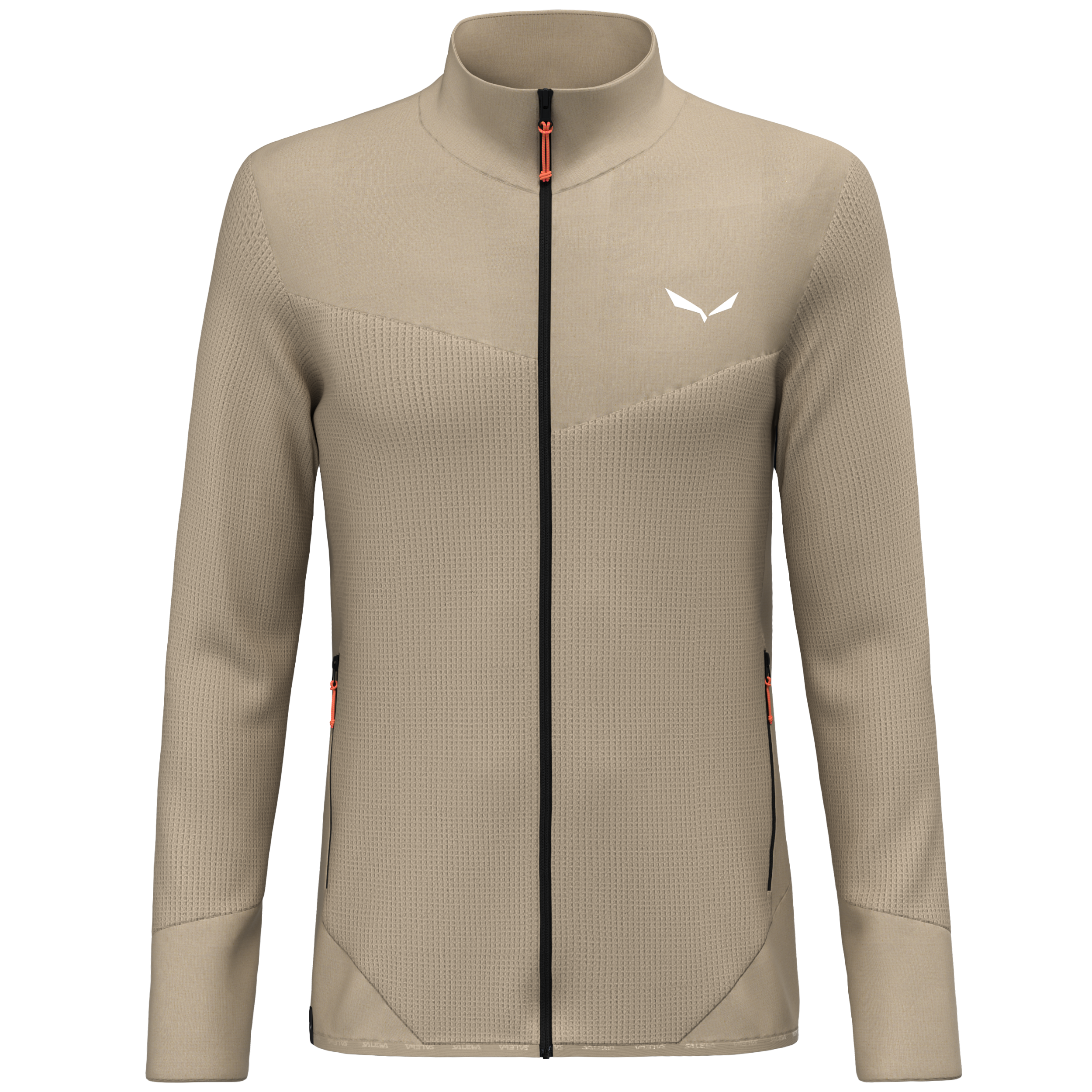 SALEWA PUEZ WAFFLE HYB PL JACKET M Fleecejacken & Pullover SALEWA quicksand M
