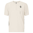 SCOTT SCO Tee M's Vertic Zip SS Fahrradtrikots SCOTT cotton white/toast beige M