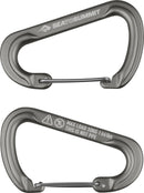 SEA TO SUMMIT Accessory Carabiner Large Set 2pcs Fußballzubehör SEA TO SUMMIT TI Titanium- -