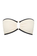 SEAFOLLY Beach Bound Ring Front Bandeau Bikini SEAFOLLY Ecru 36