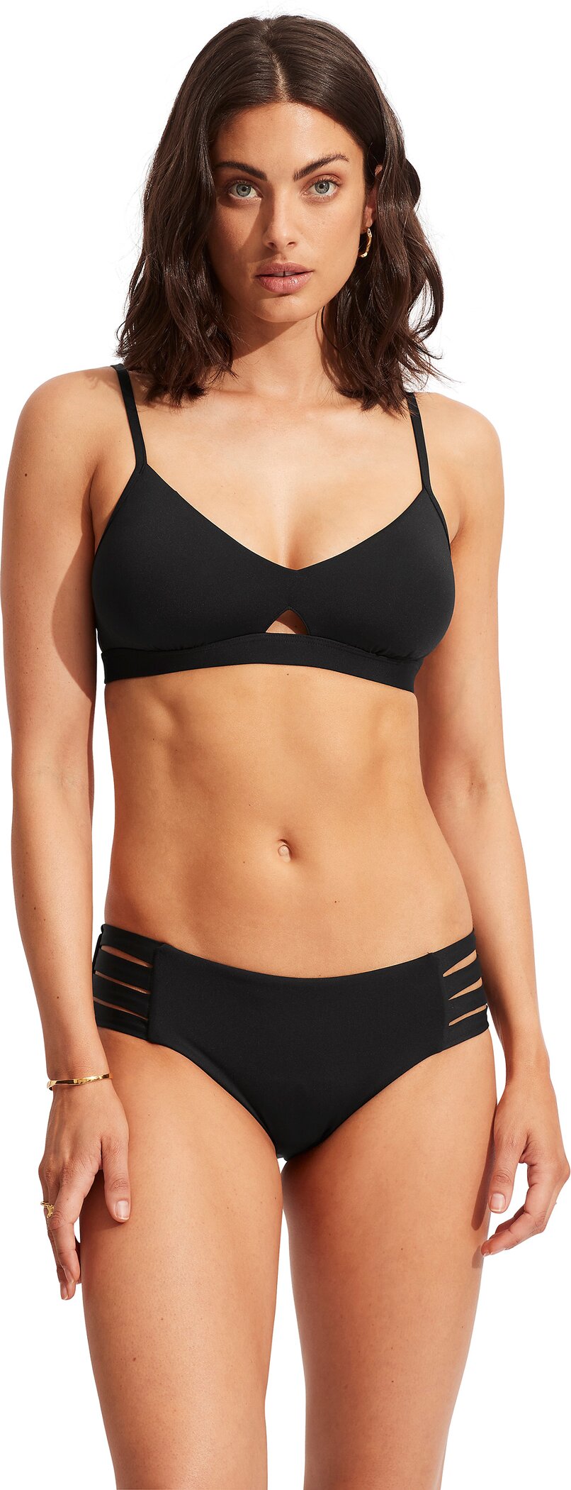 SEAFOLLY S.Collective Hybrid Bralette Black Bikini SEAFOLLY